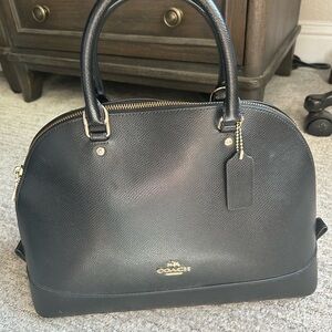 Coach Black Leather Satchel